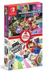 Mario Kart 8 Deluxe + Super Mario Party Double Pack (Complete) - Nintendo Switch