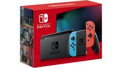 Nintendo Switch with Blue and Red Joy (con Version 2 - Cosmetically Flawed) - Nintendo Switch