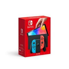 Nintendo Switch OLED with Blue and Red Joy (Con - Pre-Played) - Nintendo Switch